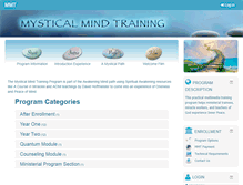 Tablet Screenshot of mysticalmindtraining.org